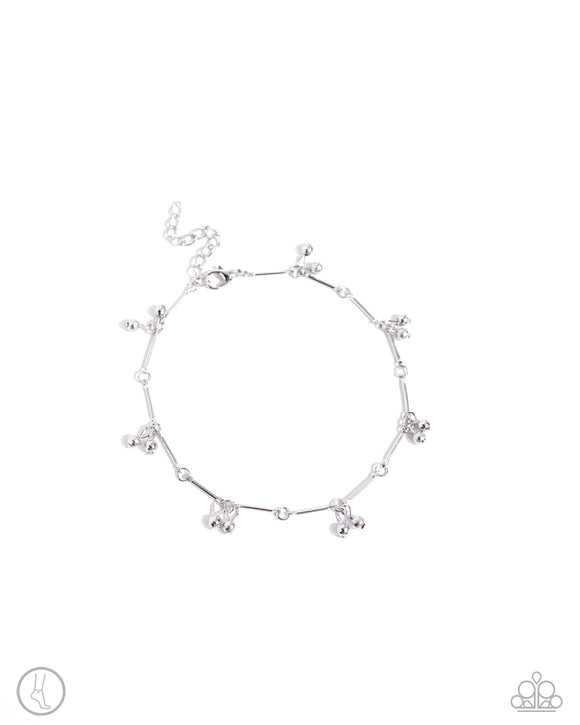 A SMILE A Minute - Silver Paparazzi Anklet