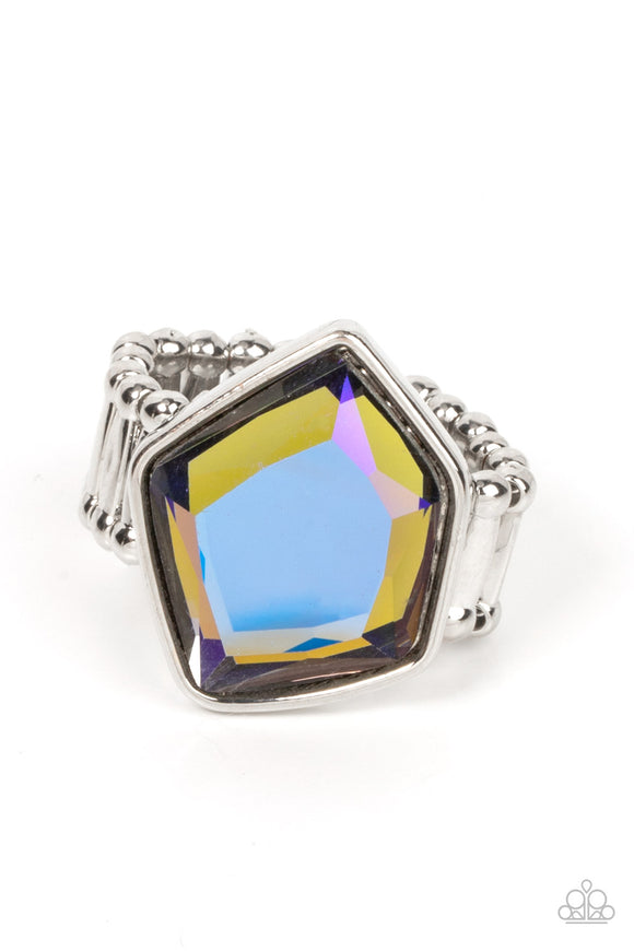 Abstract Escapade - Multicolor Paparazzi Ring All Eyes On U Jewelry