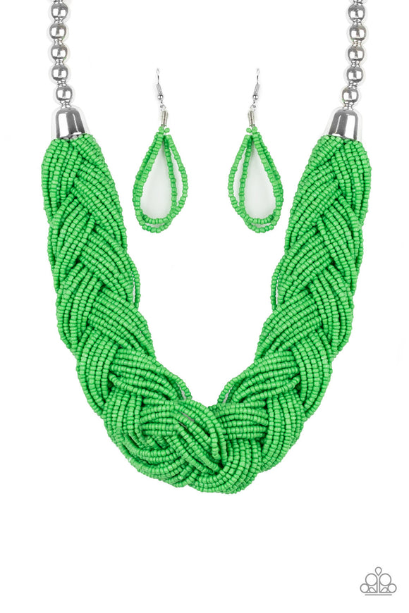 Great Outback Green Paparazzi Necklace