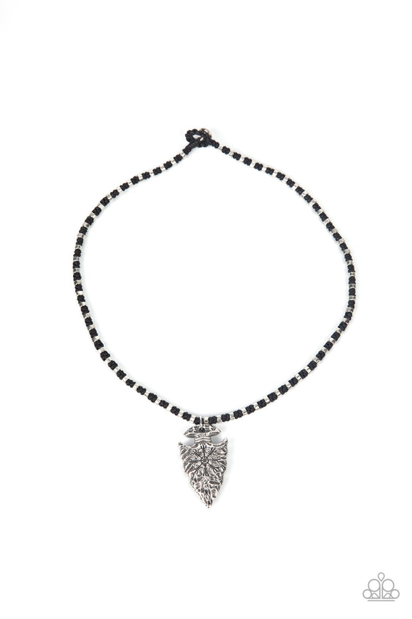 Get Your ARROWHEAD in the Game Black Paparazzi Necklace All Eyes On U 