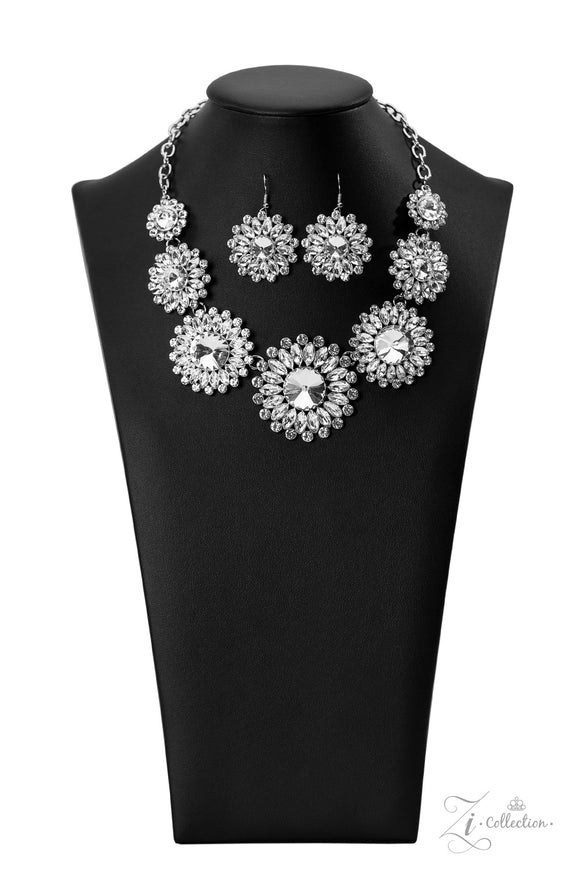 Optimistic White Paparazzi Zi Collection Necklace All Eyes On U Jewelry
