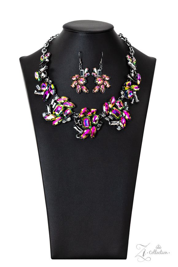 Obsessed Multicolor Paparazzi Zi Collection Necklace All Eyes On U 