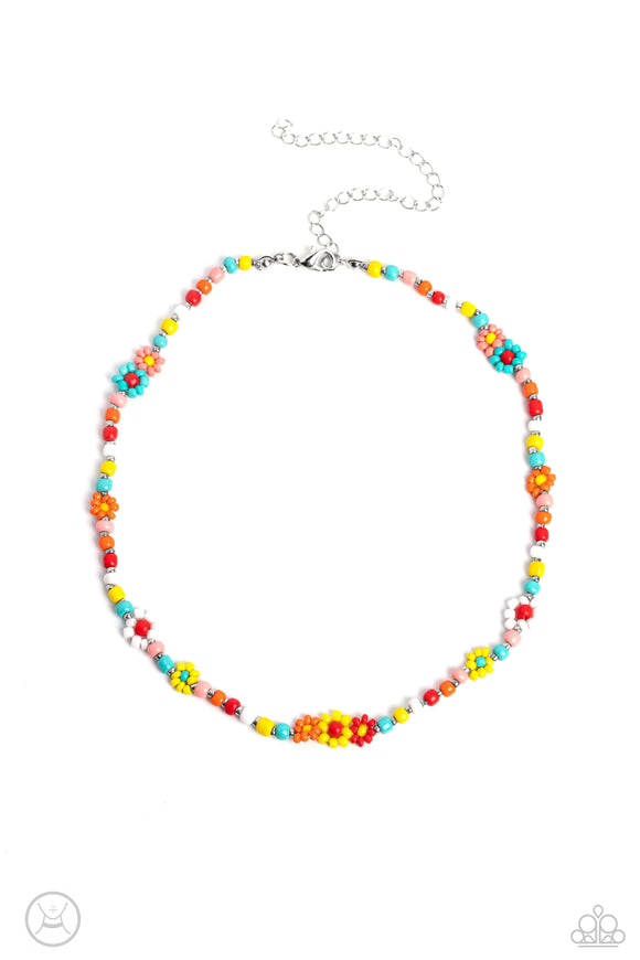 Flower Child Flair Multicolor Paparazzi Necklace All Eyes On U Jewelry