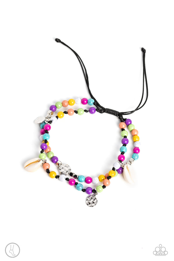 Buy and SHELL - Multicolor Paparazzi Anklet All Eyes On U Jewelry
