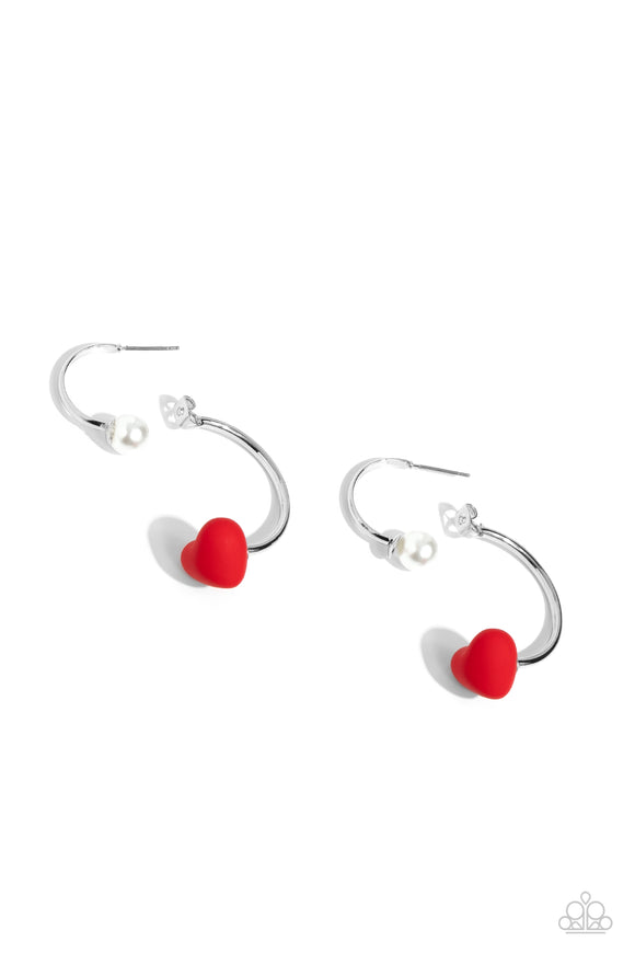 Romantic Representative - Red Paparazzi Earrings