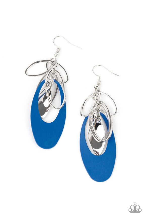 Ambitious Allure Blue Paparazzi Earrings All Eyes On U Jewelry Store 