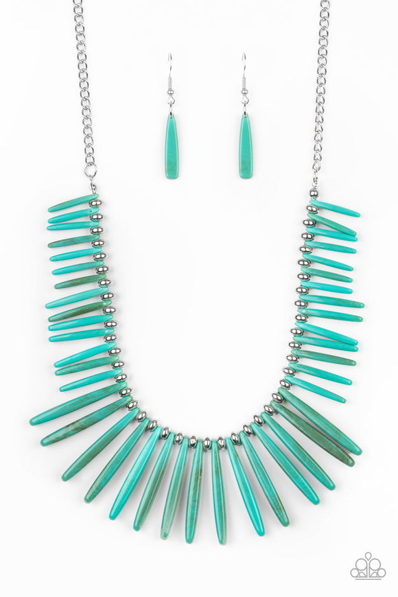 Out Of My Element Blue Paparazzi Necklace All Eyes On U