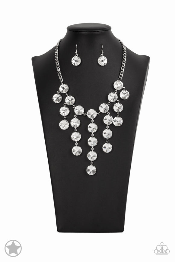 Spotlight Stunner White Paparazzi Necklace All Eyes On U Jewelry 