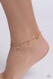 A SMILE A Minute - Gold Paparazzi Anklet