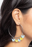 Bemusing Butterflies - Blue Paparazzi Earrings