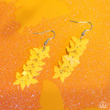Aerial Ambiance - Yellow Paparazzi Earrings
