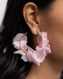 Petaled Pageant - Gold Pink Paparazi Earrings