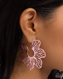 Floral Fame - Pink Paparazzi Earrings