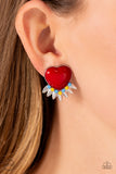Spring Story - Red Paparazzi Earrings All Eyes On U Jewelry 