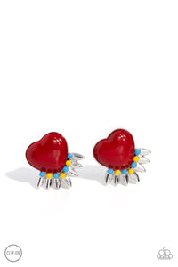 Spring Story - Red Paparazzi Earrings All Eyes On U Jewelry 