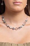 Casablanca Chic - BluePaparazzi Necklace All Eyes On U Jewelry 