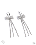 Dashing Demeanor White Paparazzi Earrings