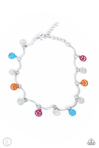 Smiley Sensation Multicolor Paparazzi Anklet