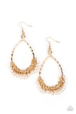 Wishing Well Wonder - Gold Paparazzi Earring All Eyes On U Jewelry 