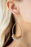 Wishing Well Wonder - Gold Paparazzi Earring All Eyes On U Jewelry 