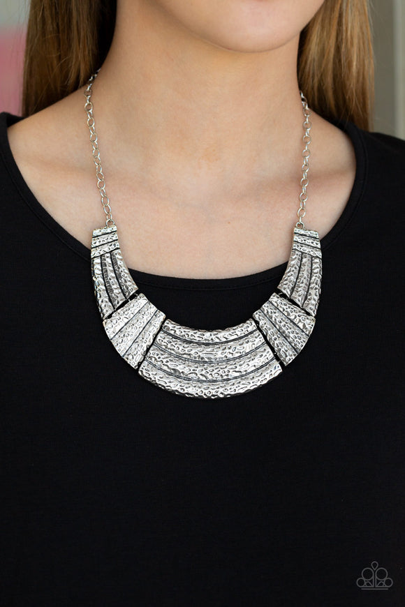 Ready To Pounce Silver Paparazzi Necklace