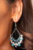 Hey, Glitter Glitter - Blue Paparazzi Earrings All Eyes On U Jewelry