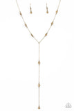 Starlight The Way Brass Necklace - Paparazzi Accessories
