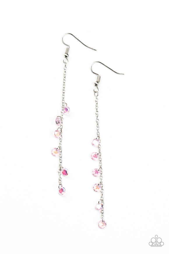 Extended Eloquence - Pink Paparazzi Earrings All Eyes On U 