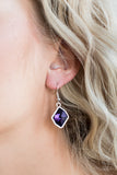 
Paparazzi Earrings-Glow It Up - Purple All Eyes On U Jewelry
