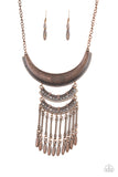 Eastern Empress Copper Paparazzi Necklace All Eyes On U Jewelry Store