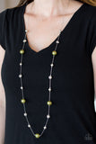 Paparazzi Green Necklace-Eloquently Eloquent All Eyes On U Jewelry 