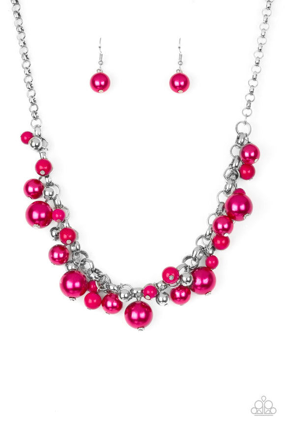 Paparazzi Necklace-The Upstater - Pink All Eyes On U Jewelry