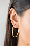 Paparazzi Earring-Another Day, Another Slay-Gold All Eyes On U Jewelry

