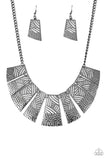 Jungle Cat Jam - Black Paparazzi Necklace All Eyes On U Jewelry