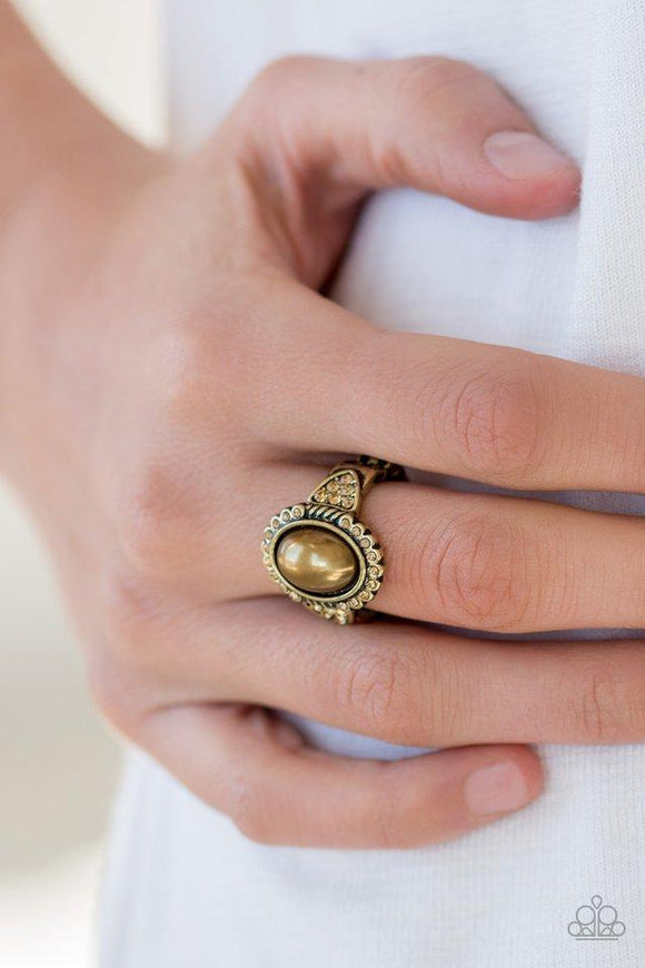 Pearl Party Brass Paparazzi Ring All Eyes On U Jewelry