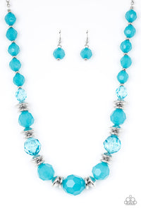 Dine and Dash Blue Paparazzi Necklace All Eyes On U Jewelry 