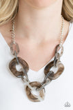 Courageously Chromatic Silver Paparazzi Necklace