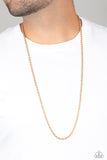 The Go-To Guy Gold Paparazzi Necklace All Eyes On U Jewelry
