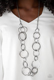 Natural-Born Ringleader Black Paparazzi Necklace All Eyes On U Jewelry
