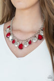 CLIQUE-bait Red Paparazzi Necklace All Eyes On U Jewelry