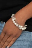 The GRANDEUR Tour White Paparazzi Bracelet All Eyes On U Jewelry Store
