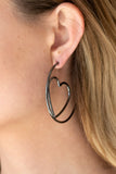 Love At First BRIGHT Black Paparazzi Earrings All Eyes On Jewelry 