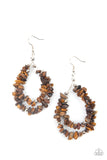 Canyon Rock Art Brown Paparazzi Earrings All Eyes On U Jewelry Store