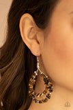 Canyon Rock Art Brown Paparazzi Earrings All Eyes On U Jewelry Store