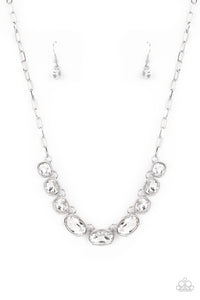 Gorgeously Glacial White Paparazzi Necklace All Eyes On U Jewelry Store 