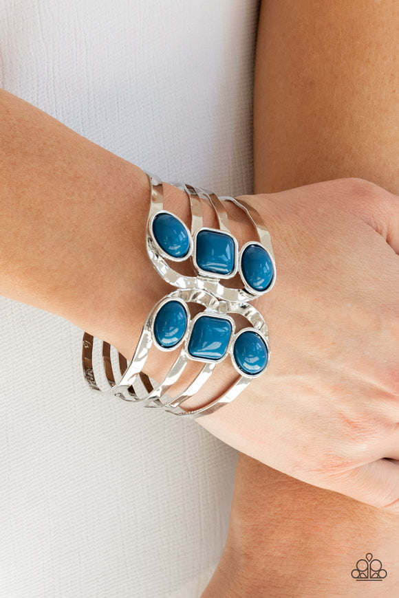 Mystified Blue Paparazzi Bracelet All Eyes On U Jewelry