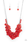 Let The Festivities Begin Red Paparazzi Necklace All Eyes On U Jewelry