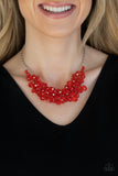 Let The Festivities Begin Red Paparazzi Necklace All Eyes On U Jewelry