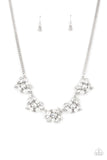 HEIRESS of Them All White Paparazzi Necklace All Eyes On U Jewelry 