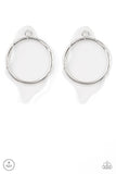 Clear The Way! White Paparazzi Earrings All Eyes On U Jewelry 